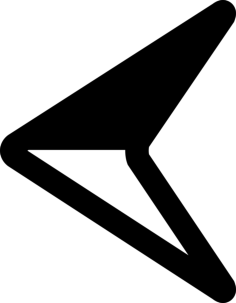 Left Arrow Variant Outline Svg File, Free Vectors File